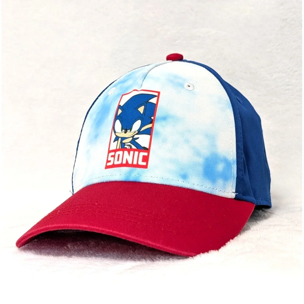 Sonic the Hedgehog Hat Youth OSFM Blue Red Snapback Baseball Cap Sega